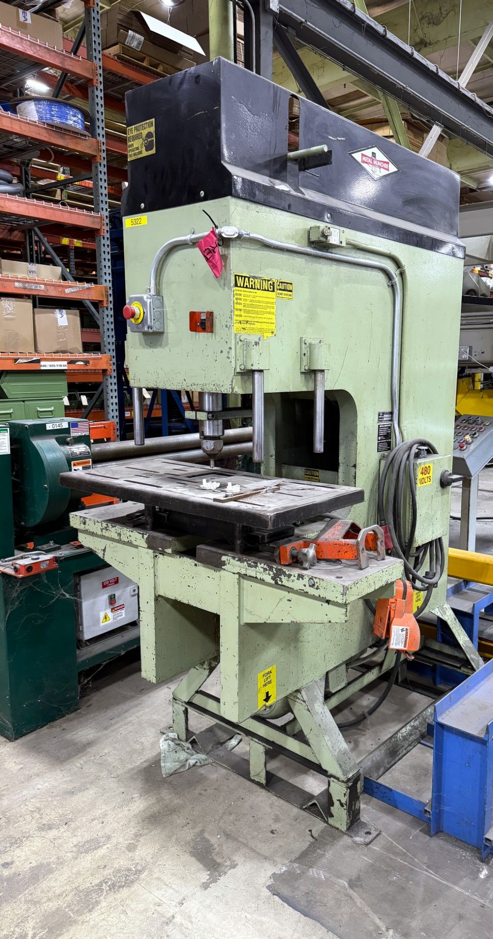 Metal Muncher GB-100-18 Hydraulic Punch, 100 Ton Capacity