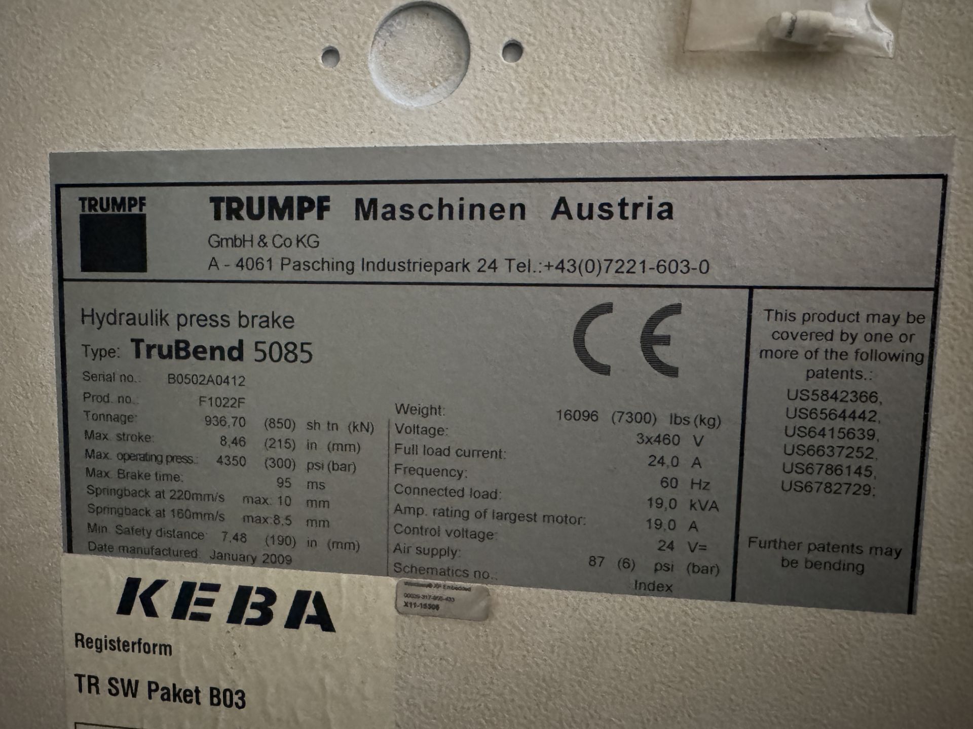 Trumpf 5085 CNC Press Brake - Image 15 of 15