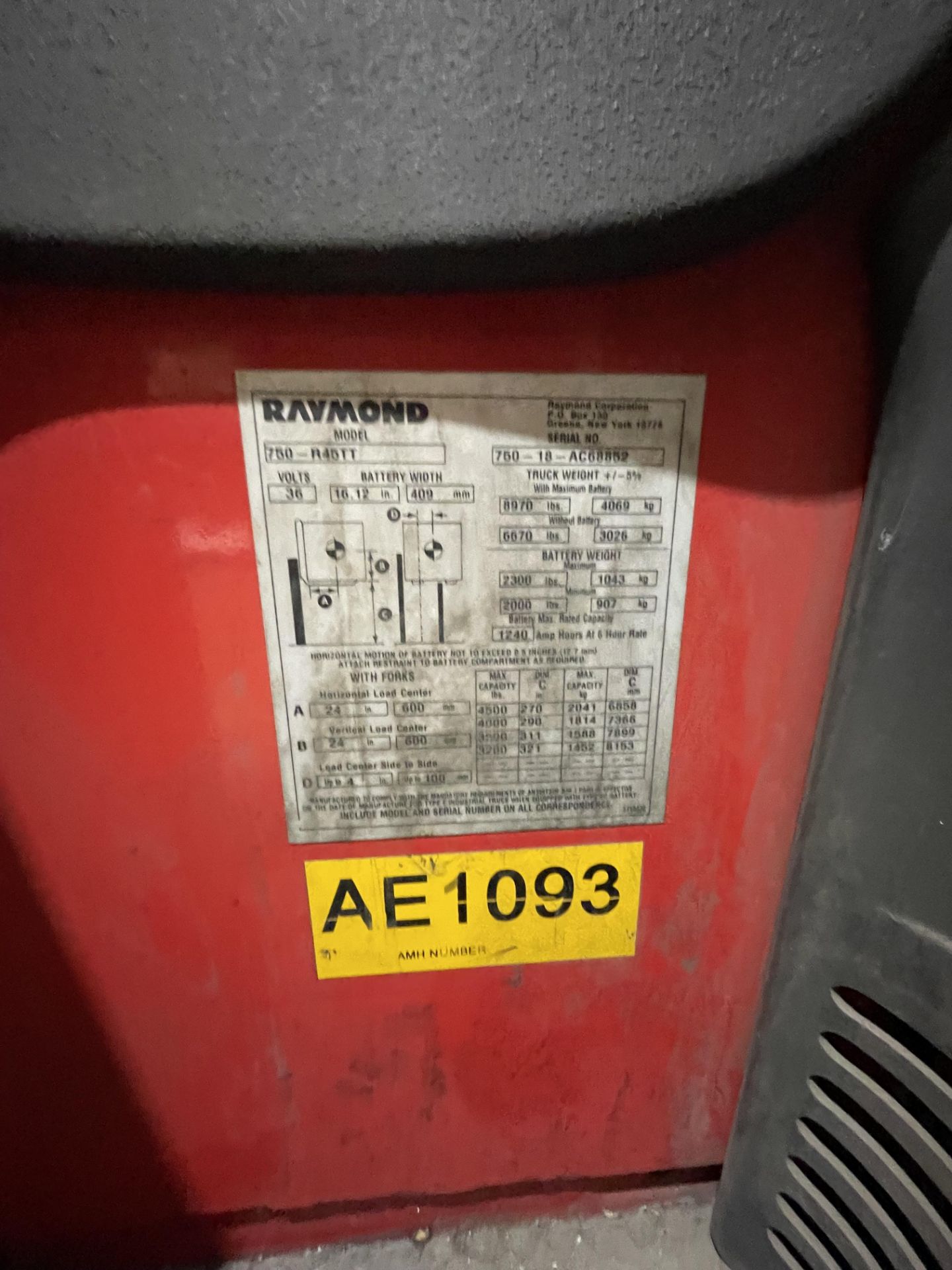 Raymond 750-R45TT Forklift - Image 5 of 6