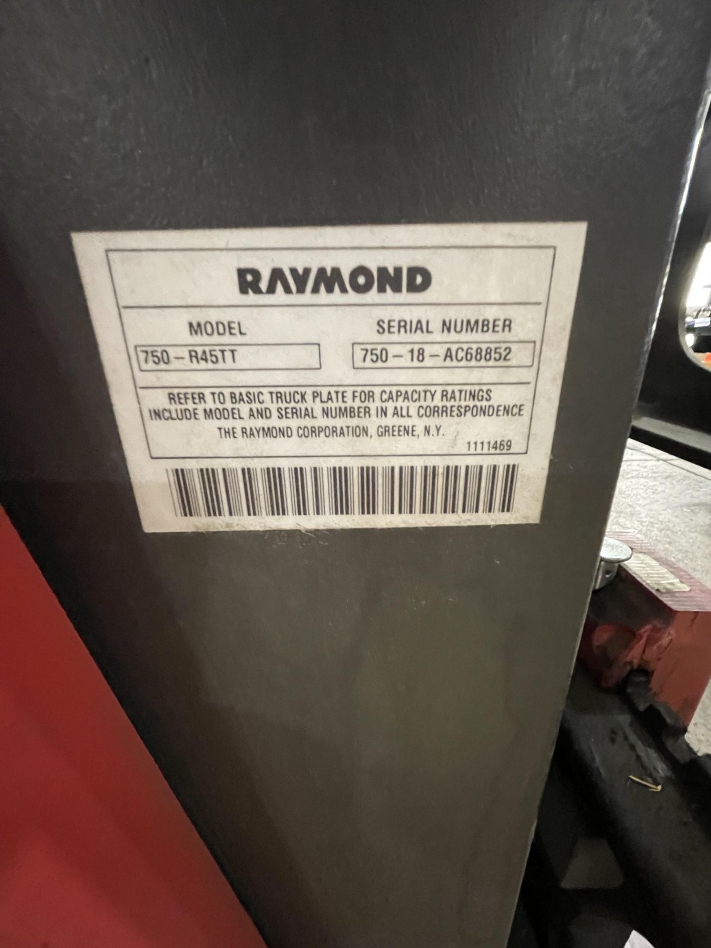 Raymond 750-R45TT Forklift - Image 4 of 6