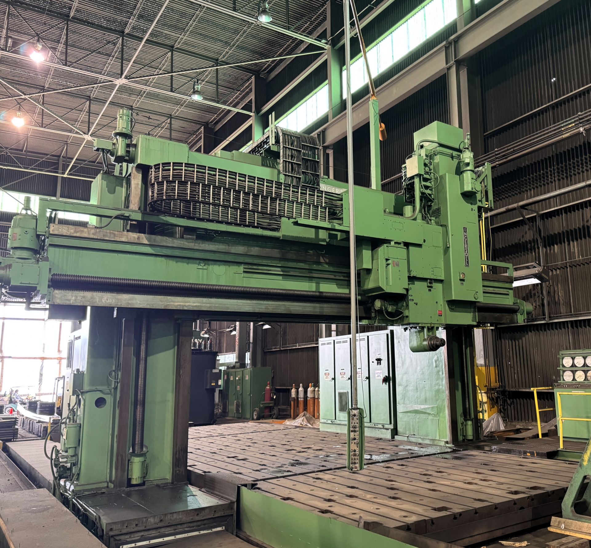 Ingersoll Double Housing Gantry Type Planer Mill
