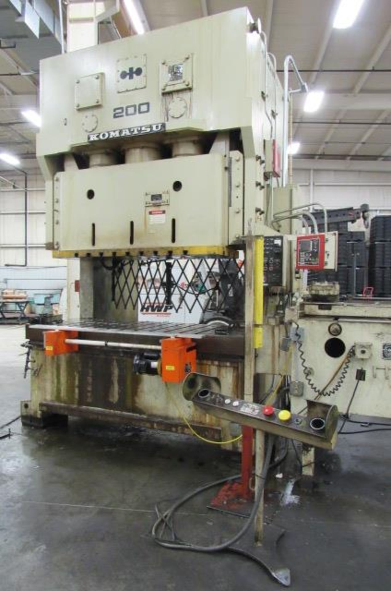 220 Ton Komatsu OBW-200-2 Gap Frame Press, S/N 10098 - Image 3 of 9