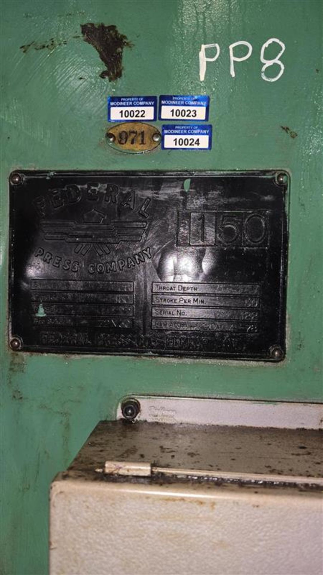150 Ton Federal C2 Gap Frame Press - Image 6 of 9