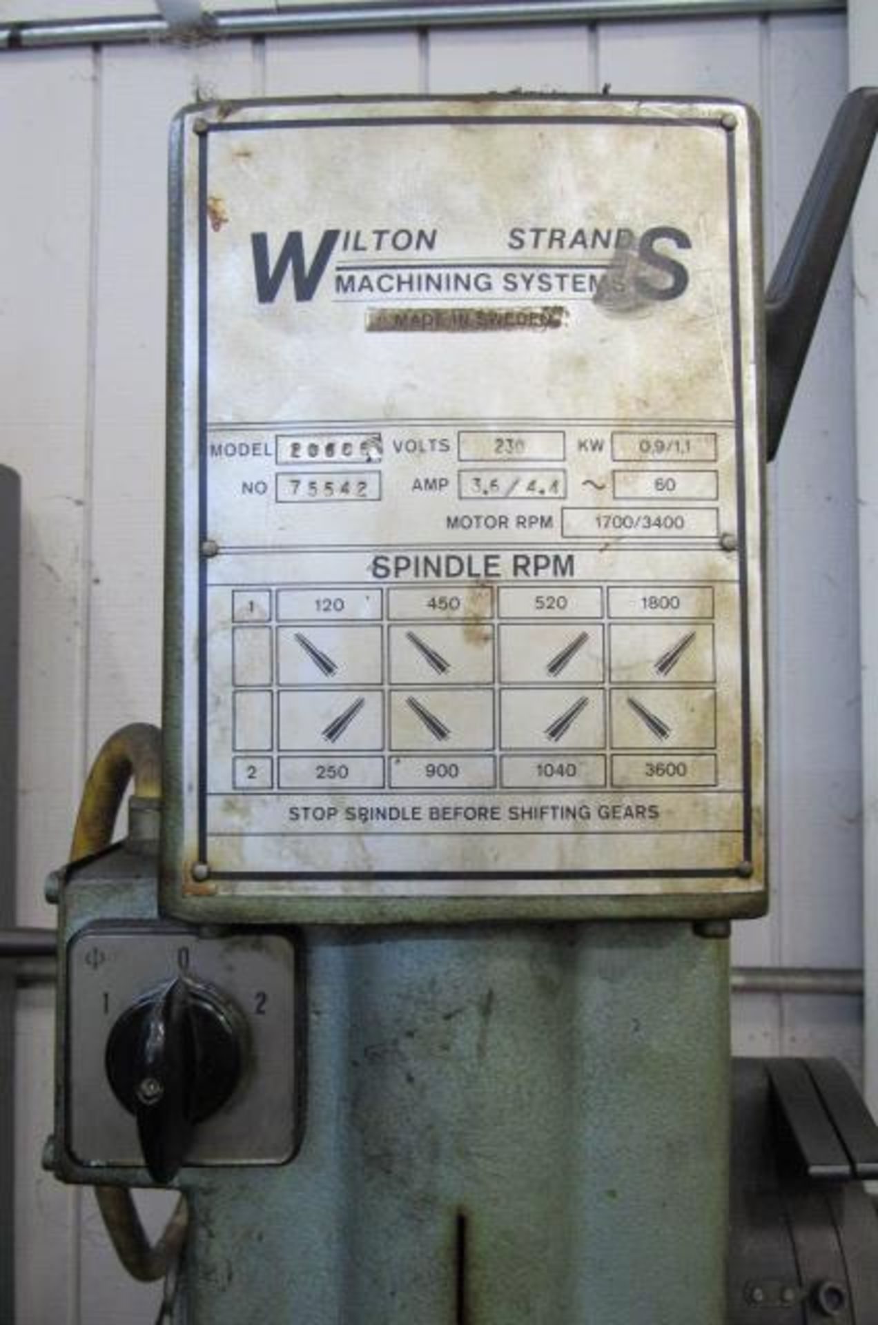 Wilton 20" Gear Head Drill Press - Image 3 of 3