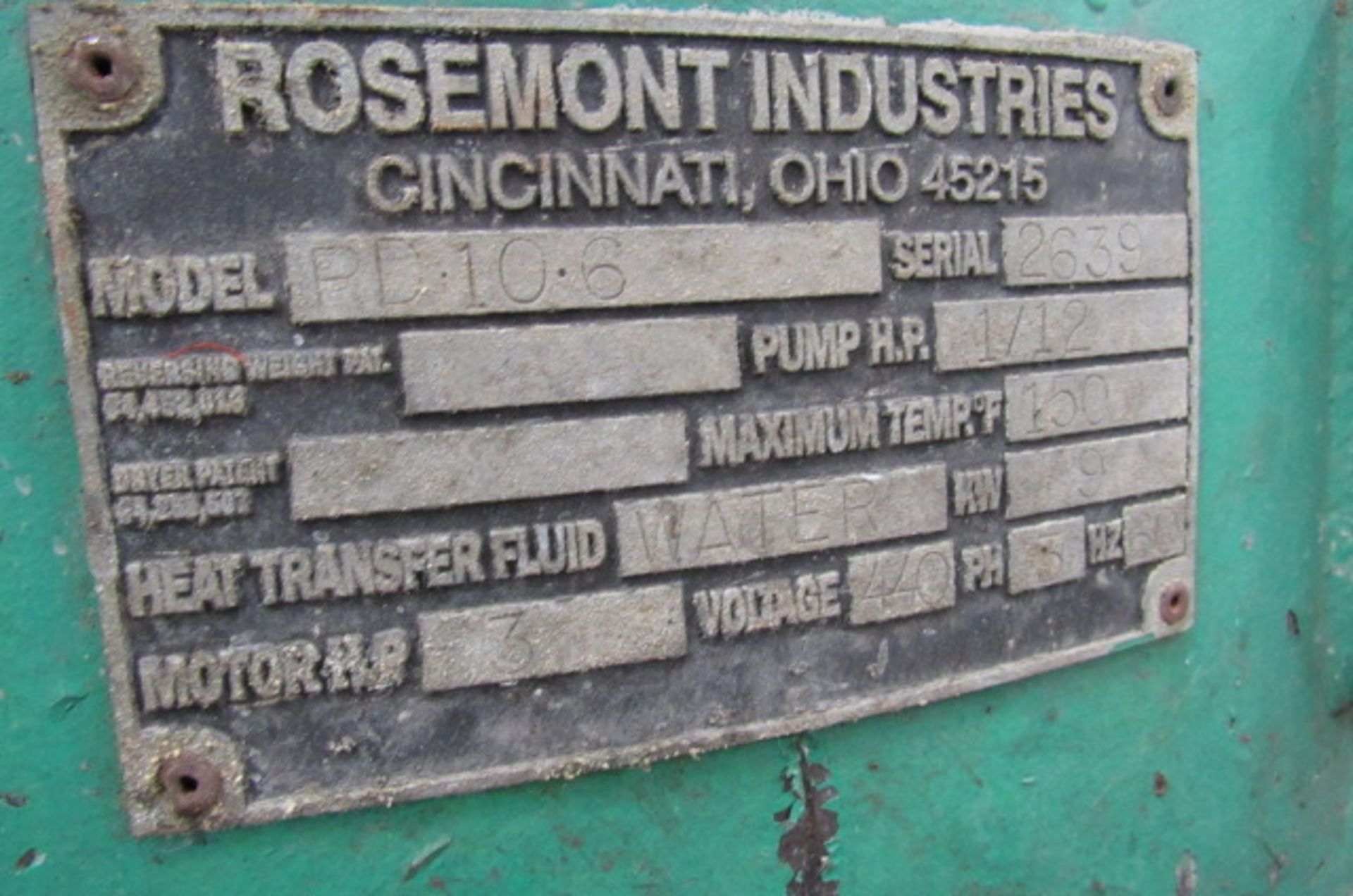 Rosemont RD-10-6 Vibratory Finisher w/ 42" Diameter - Image 7 of 7