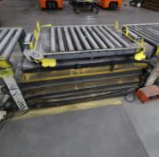26" Wide Roller Conveyor, w/ Approximately 1,000lb. Capacity Scissor Lift Table, w/ Foot Pedal