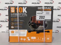 Generac - 1" Clean Water Pump W/Hose Kit - 30 Gpm