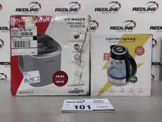Frigidaire Ice Maker & Chefman 1.8L Electric Kettle - 2PCS