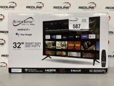Supersonic - 32" Smart Wifi Led Hd Tv