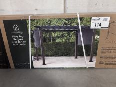 Hometrends - 8' X 10' Sling Top Pergola W/ Adjustable Canopy