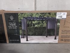 Hometrends - 8' X 10' Sling Top Pergola W/ Adjustable Canopy