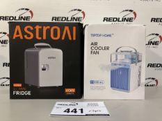 Astro Ai - Mini Fridge & Tiptop Home - Air Cooler Fan - 2 PCS