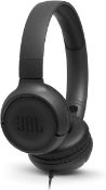 Bundle: Jbl - Tune 500 - Wired On-Ear Headphones - Black - Qty - (2)