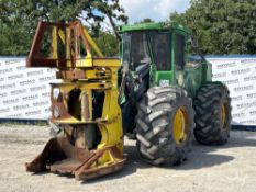 2021 John Deere 843L-II Articulated Wheel Feller Buncher Cut Down Machine