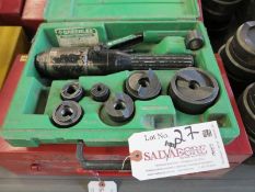 Greenlee Quick Draw Hydraulic Punch Driver Set