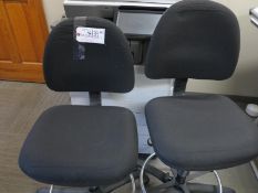 Lot (2) High Swivel Stools