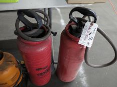 Lot (2) concrete sprayers: Lot (2) concrete sprayers