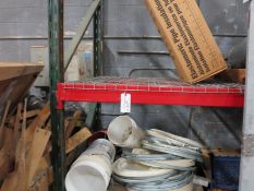 Lot Pallet Racking including (3) Uprights, (8) Cross Members
