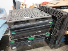 Lot Plastic Pallets and Can Rings
