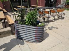 4' x 2' x2 'H corrugated steel coated inside planters