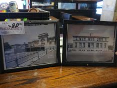 Lot (2) 9 1/2" x 12"Framed Black and White Photograph Union Station