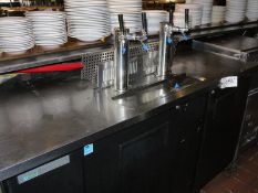 True Model TDD-3-HC, S/N 9605601 Kegerator Beer Dispenser, Stainless Steel Top