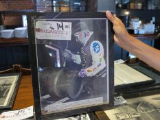 15" x 12 1/2" Framed Black and White Photograph Narragansett Brewery Washing