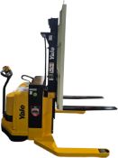 2008 Hyster 4,000lbs Capacity Electric 24V Pallet Stacker 100" lift height WITH 4146 HOURS