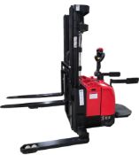 2021 Heli 3500lbs Capacity Ride on Pallet Stacker with 3755 hours 24v 3 stage 177" lift height 42"