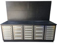 New 30 drawer Stainless Cabinet 88.5x27.5x72"h 19x13.75x4.75h