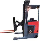 2018 Toyota 3,500lbs 36v Stand-on Reach Truck 7487 hrs 3-stage sideshift 42" forks