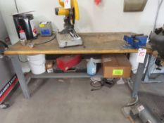 Wood Top Work Bench w/ Vise, 30'' x 72''
