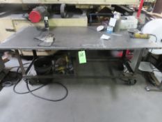 Steep Top Welding Cart, 36'' x 81'' x 33''T