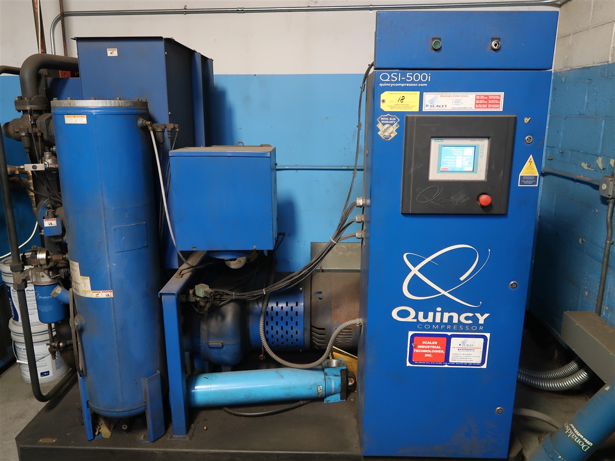 Quincy 100 HP Rotary Screw Air Compressor Model QSI-500i