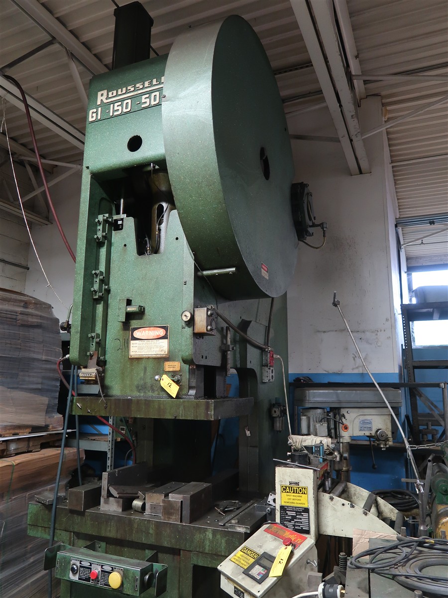 Rousselle 150-Ton Stamping Press Model G1-150-50
