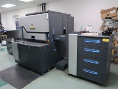 2013 HP Indigo 7600 Digital Press S/N 45000390, Seven Color Heavy Substrate Kit, 18 Print White Ink,