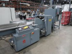 Shanklin Model F-5A Packaging Machine S/N F94125 w/ Lug Infeed Conveyor and Shanklin Model T-7XL