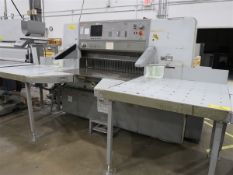 1995 Polar Mohr Model 115ED 45" Paper Cutter S/N 6531378 w/ Air Bed Table and Light Safety