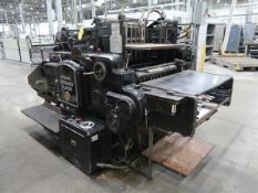 Original Heidelberg Cylinder Die Cutter S/N 11112, 21" x 28" w/ Assorted Furniture and Creasing
