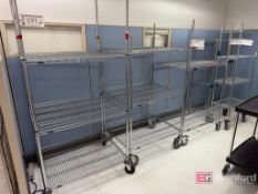 Lot (5) Wire Carts on Casters