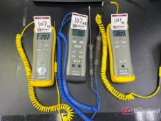 Lot (3) Omega Thermometers;