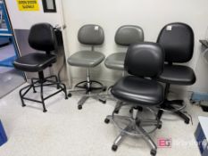 Lot (5) Lab Adjustable Work Chairs