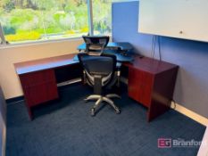 Office Contents incl (3) Office Partitions, (2) Office Chairs, (3) Desks