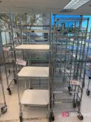Lot (8) Metro/Uline Wire Carts on Casters; Assorted sizes