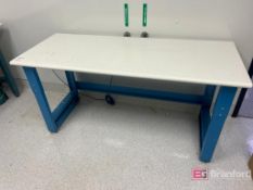 Lot (2) Industrial Worktables on Casters