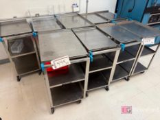Lot (9) Lakeside Push Carts on Casters