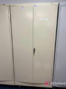 Uline Metal Storage Cabinet on Casters w/ Contents;