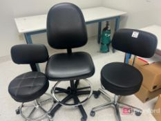 Lot (3) Work Chairs on Casters