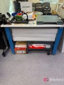 Industrial Workbench w/ Office Supplies