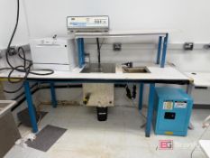 Industrial Table w/ Branson Ultrasonic Cleaner;